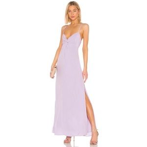 NEW Capulet Judith Knot Front Maxi Dress Lavender